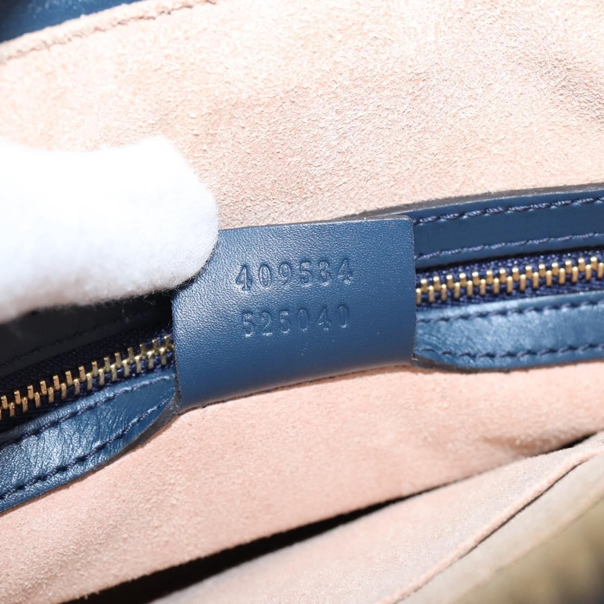 Gucci Linea A Convertible Guccissima Leather, Navy, Leather, Tote Bag