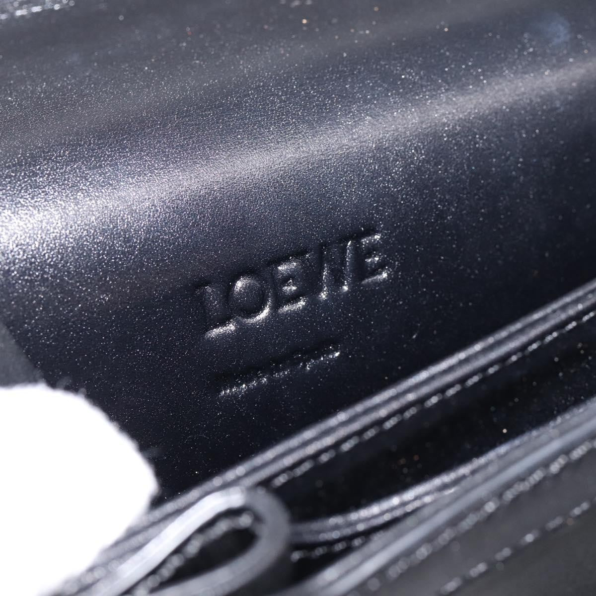 Loewe Barcelona Printed Leather, Black, Leather, Shoulder Bag