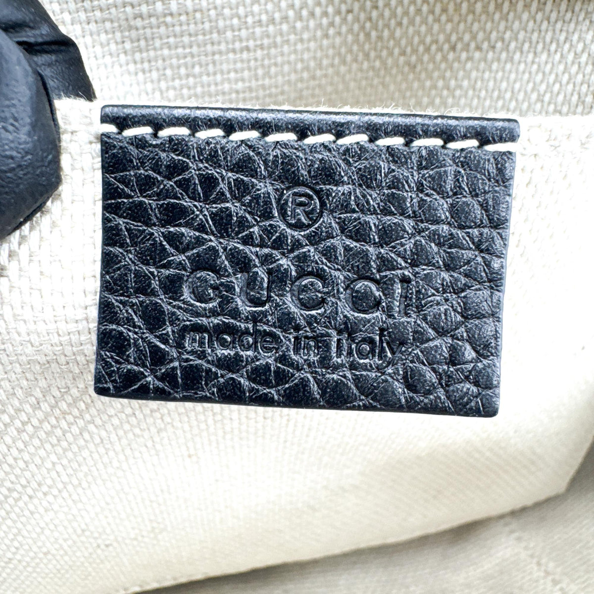 Gucci Soho Disco Leather, Black, Calfskin, Crossbody Bag
