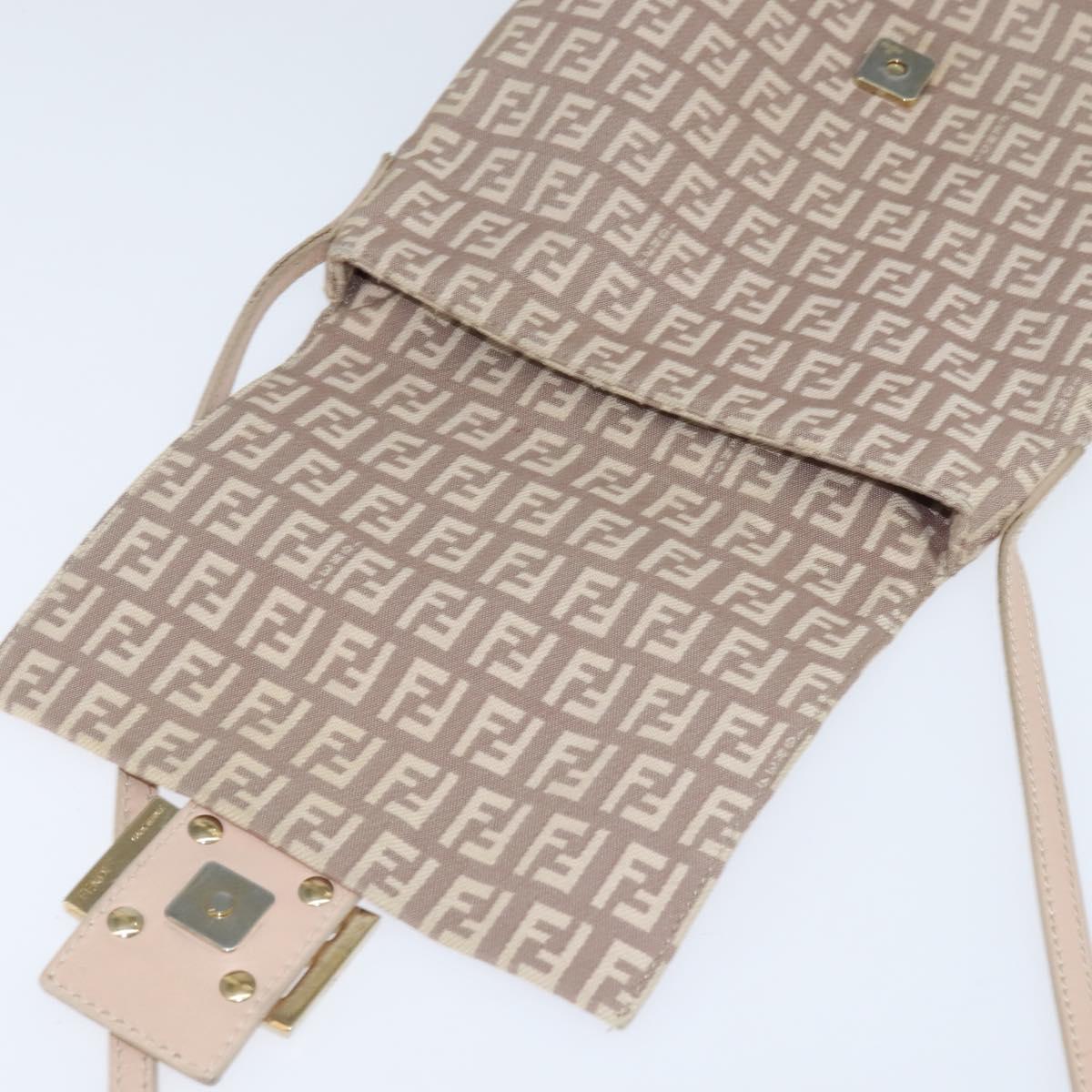 Fendi Mama Messenger Bag Zucca Canvas, BEIGE, CANVAS, Crossbody bag