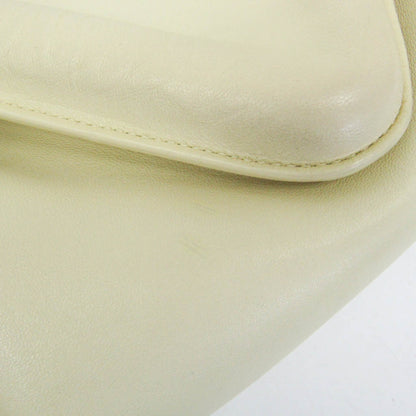 Bottega Veneta Beak Leather, Beige, Leather, Crossbody Bag