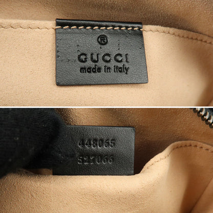 Gucci GG Marmont Matelasse Leather, Black, Leather, Shoulder Bag