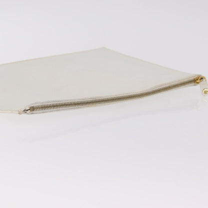 Celine Clutch Leather, White, Leather, Clutch