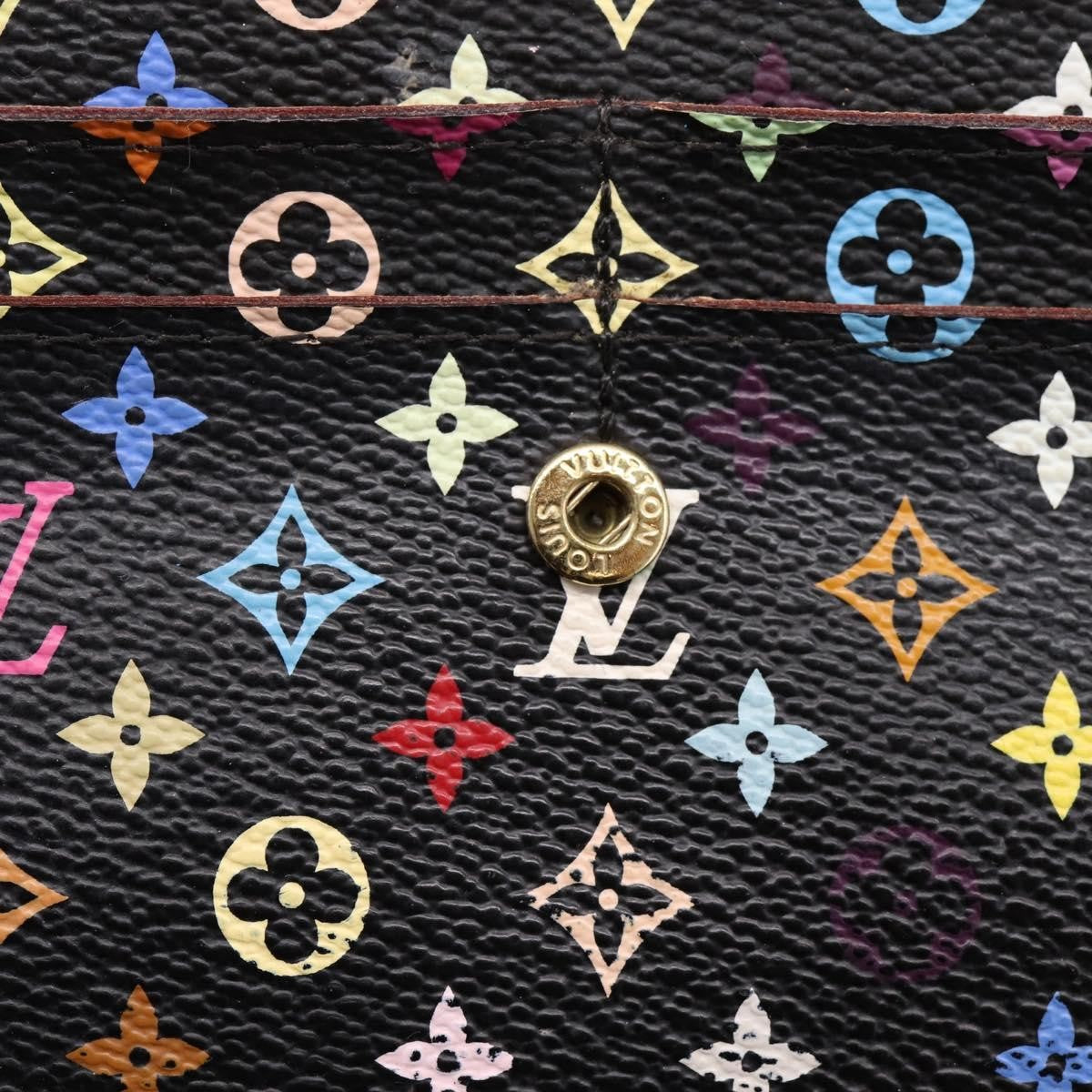 Louis Vuitton Sarah Monogram Multicolor, Black, Canvas, Wallet