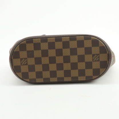 Louis Vuitton Manosque Damier, Brown, Canvas, Handbag