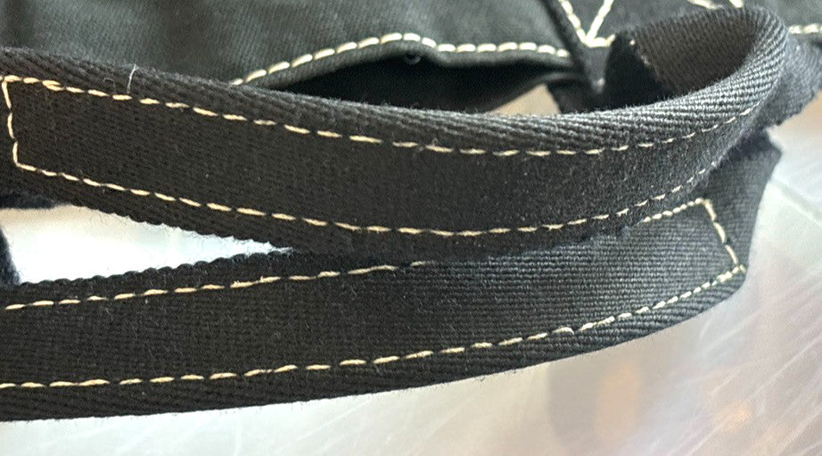 Hermes Fourre Tout Toile, Black, Cotton, Tote Bag