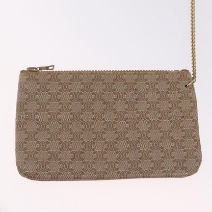Celine Macadam Shoulder Canvas, Multicolour, Canvas, Crossbody Bag