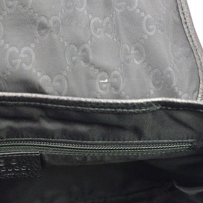 Gucci Buckle Messenger GG Canvas, Black, Canvas, Handbag