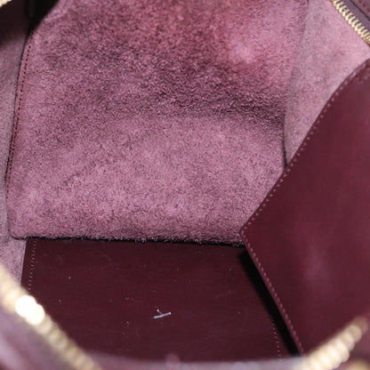 Saint Laurent Classic Y Cabas Leather, Purple, Leather, Tote Bag