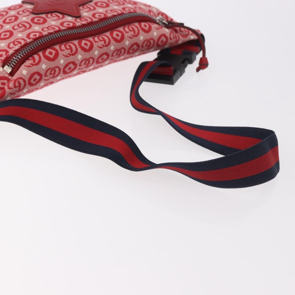 Gucci Children's Belt Printed GG Coated Canvas, Red, Canvas, Handbag