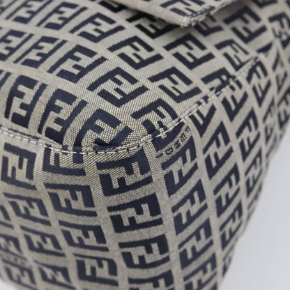 Fendi Zucchino Canvas Mamma Baguette Canvas, Navy, Canvas, Shoulder Bag