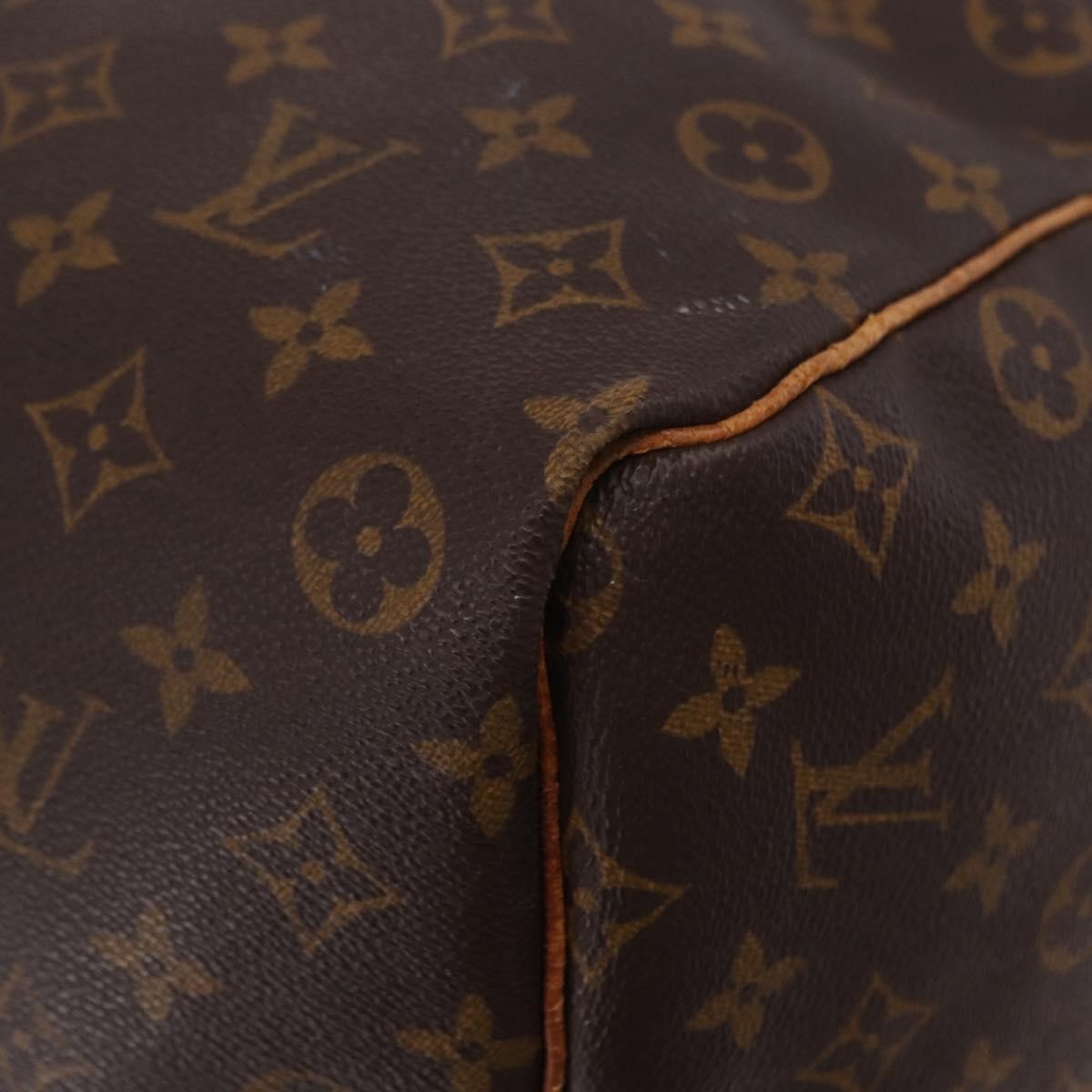 Louis Vuitton Keepall Monogram, Brown, Canvas, Travel Bag