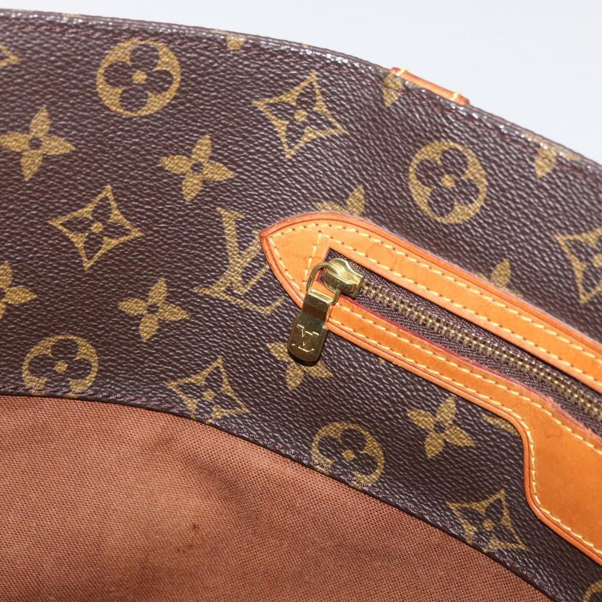 Louis Vuitton Shopping Sac Monogram Canvas, Brown, Canvas, Handbag