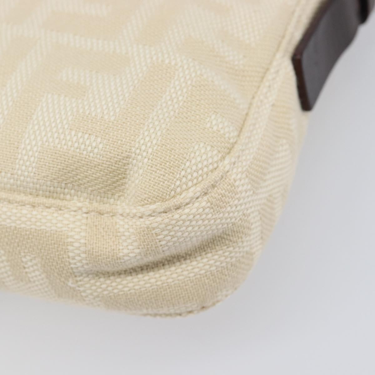 Fendi Baguette Zucca Canvas, Beige, Canvas, Handbag