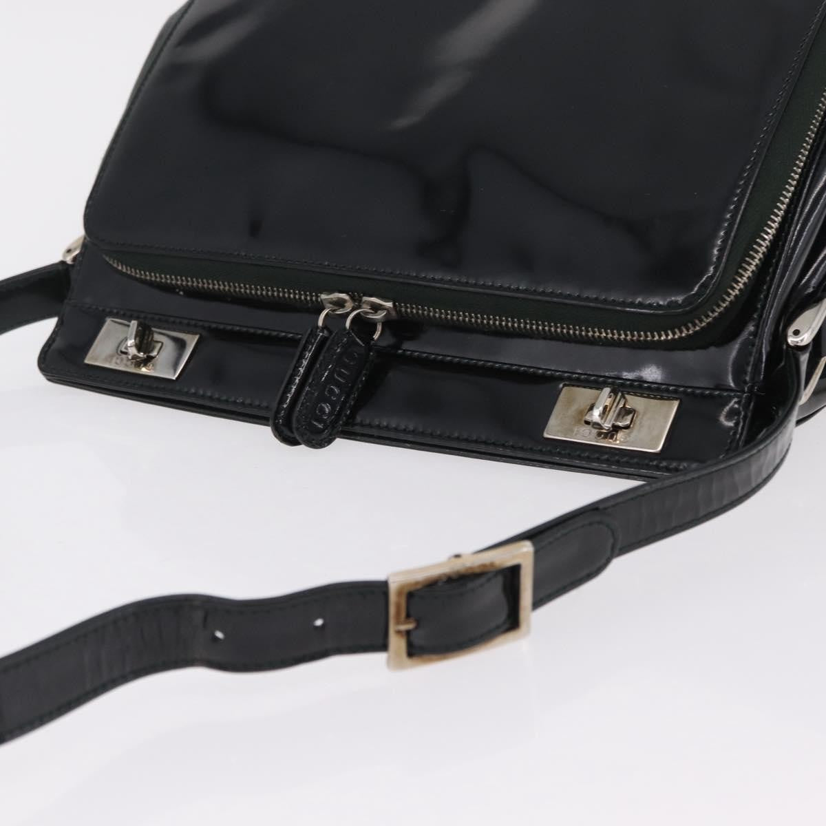 Gucci Shoulder Patent leather, Black, Patent Leather, Shoulder Bag