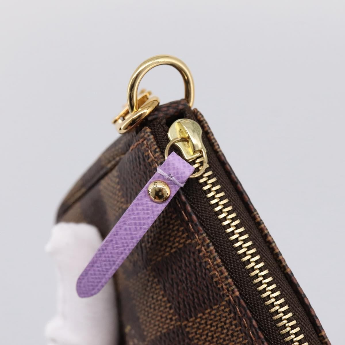 Louis Vuitton Pochette Accessoires Limited Edition Damier, Brown, Canvas, Clutch