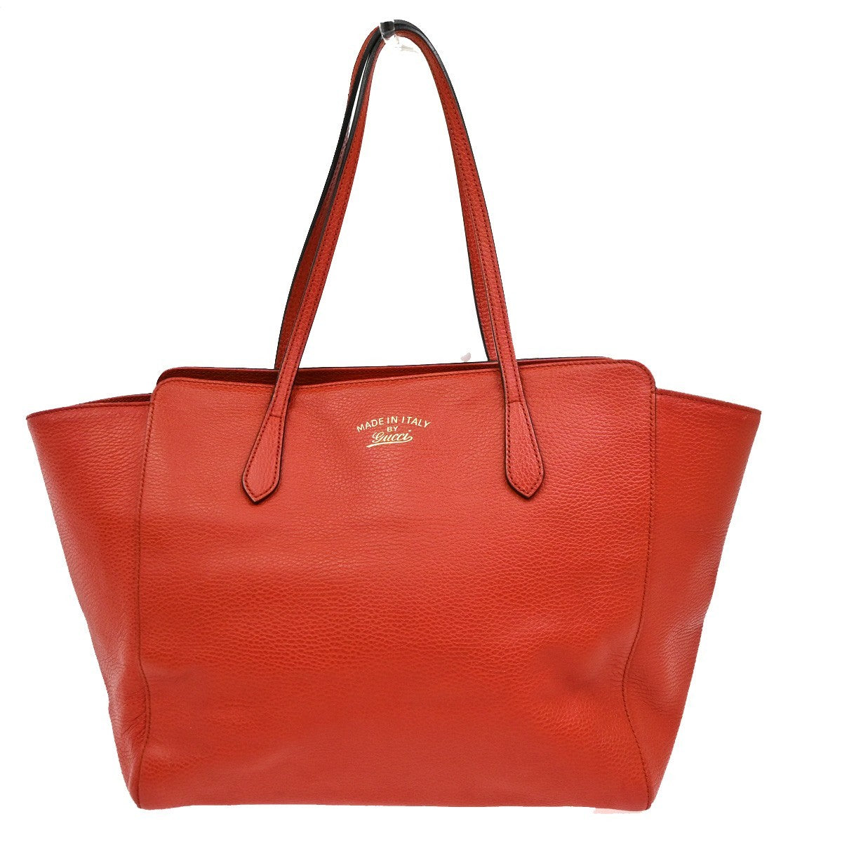 Gucci Swing Leather, Red, Leather, Tote Bag