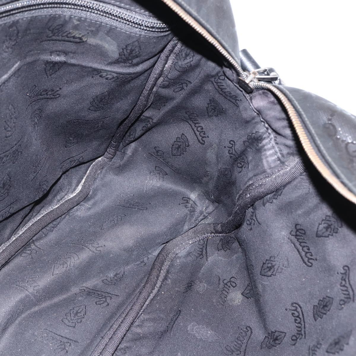Gucci Zip Messenger GG Imprime, Black, Canvas, Handbag