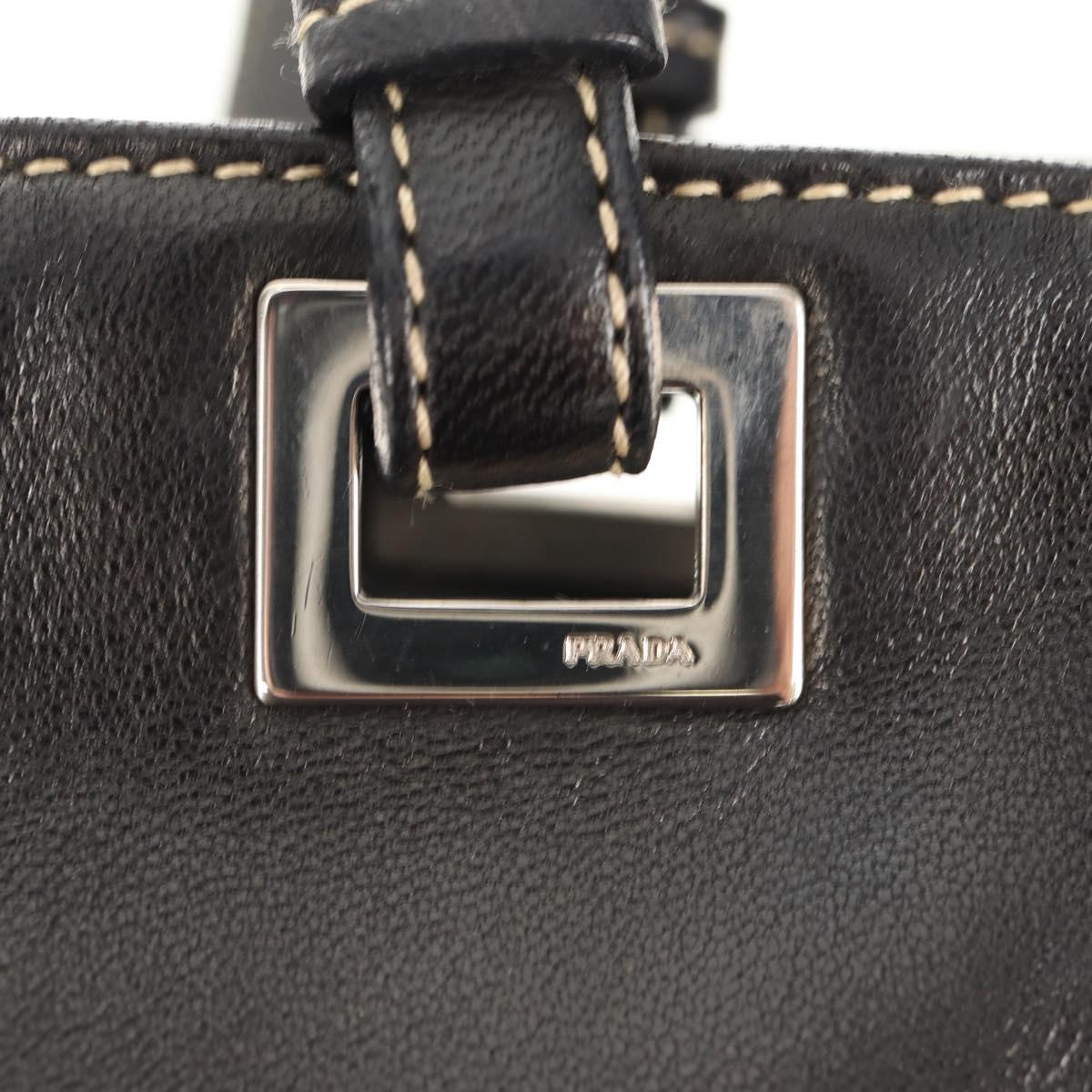 Prada Nappa Acciaio Tote bag, BLACK, LEATHER, Tote bag