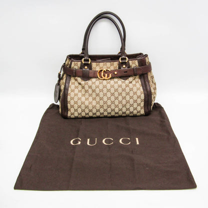 Gucci GG Running GG Canvas with Leather, Beige, Canvas, Tote Bag
