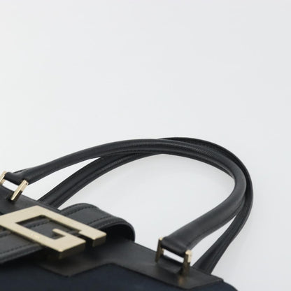 Gucci Vintage G Hobo GG Canvas and Leather, Black, Canvas, Shoulder Bag