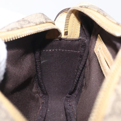 Gucci Front Zip GG Canvas, Beige, Canvas, Crossbody Bag