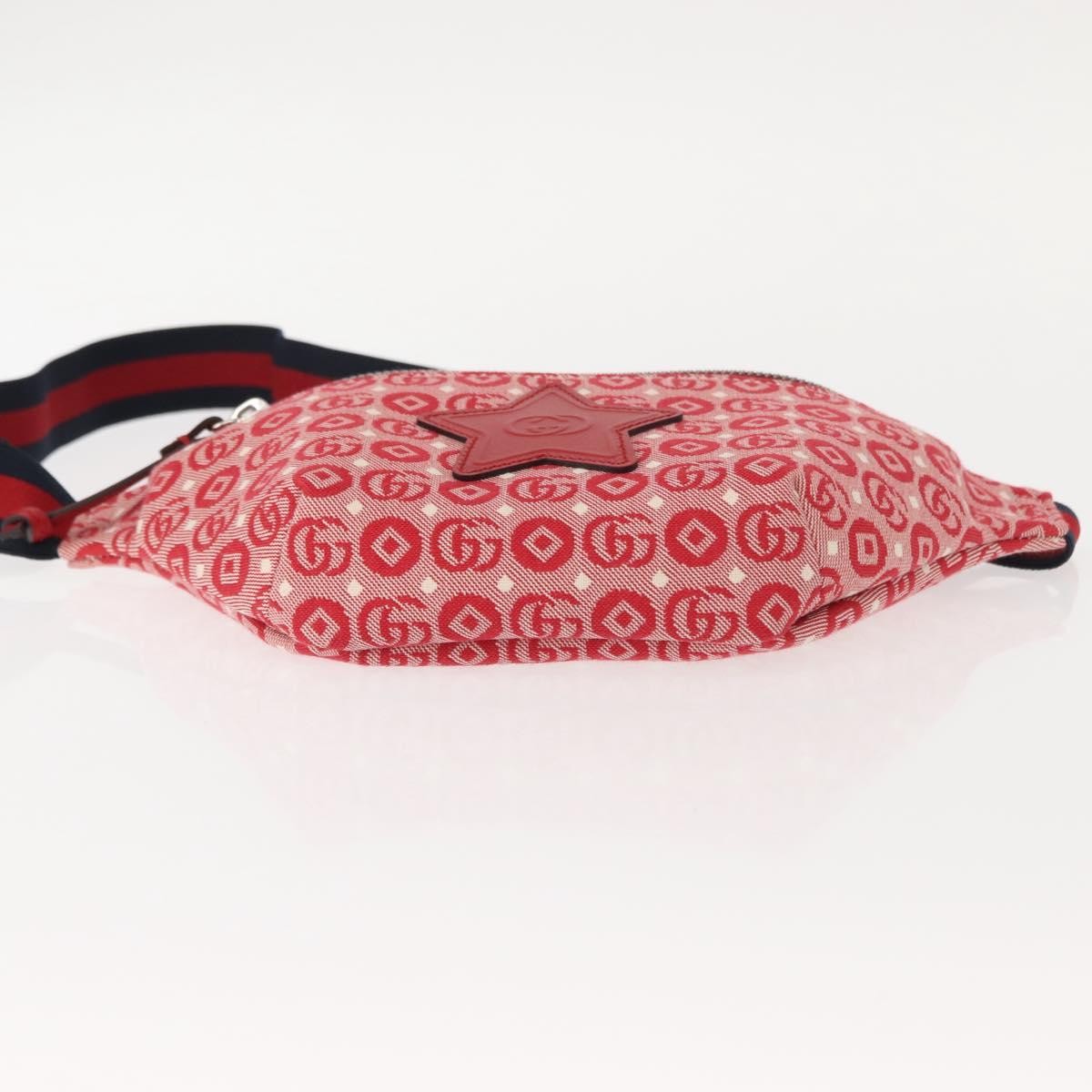 Gucci Children's Belt GG Coated Canvas, Red, Canvas, Handbag
