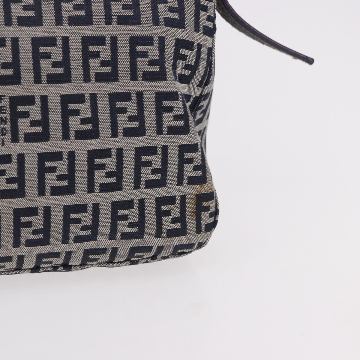 Fendi Baguette Zucchino Canvas, Navy, Canvas, Handbag