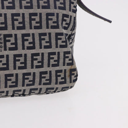 Fendi Baguette Zucchino Canvas, Navy, Canvas, Handbag
