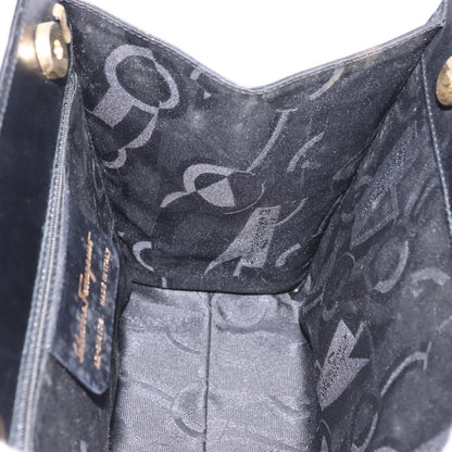 Salvatore Ferragamo Convertible Vara Bow Tote Leather, Black, Leather, Handbag