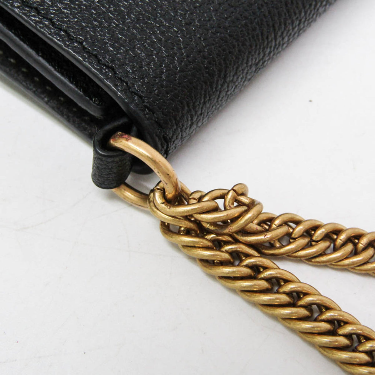 Givenchy GV3 Flap Leather with Suede, Black, Leather, Handbag