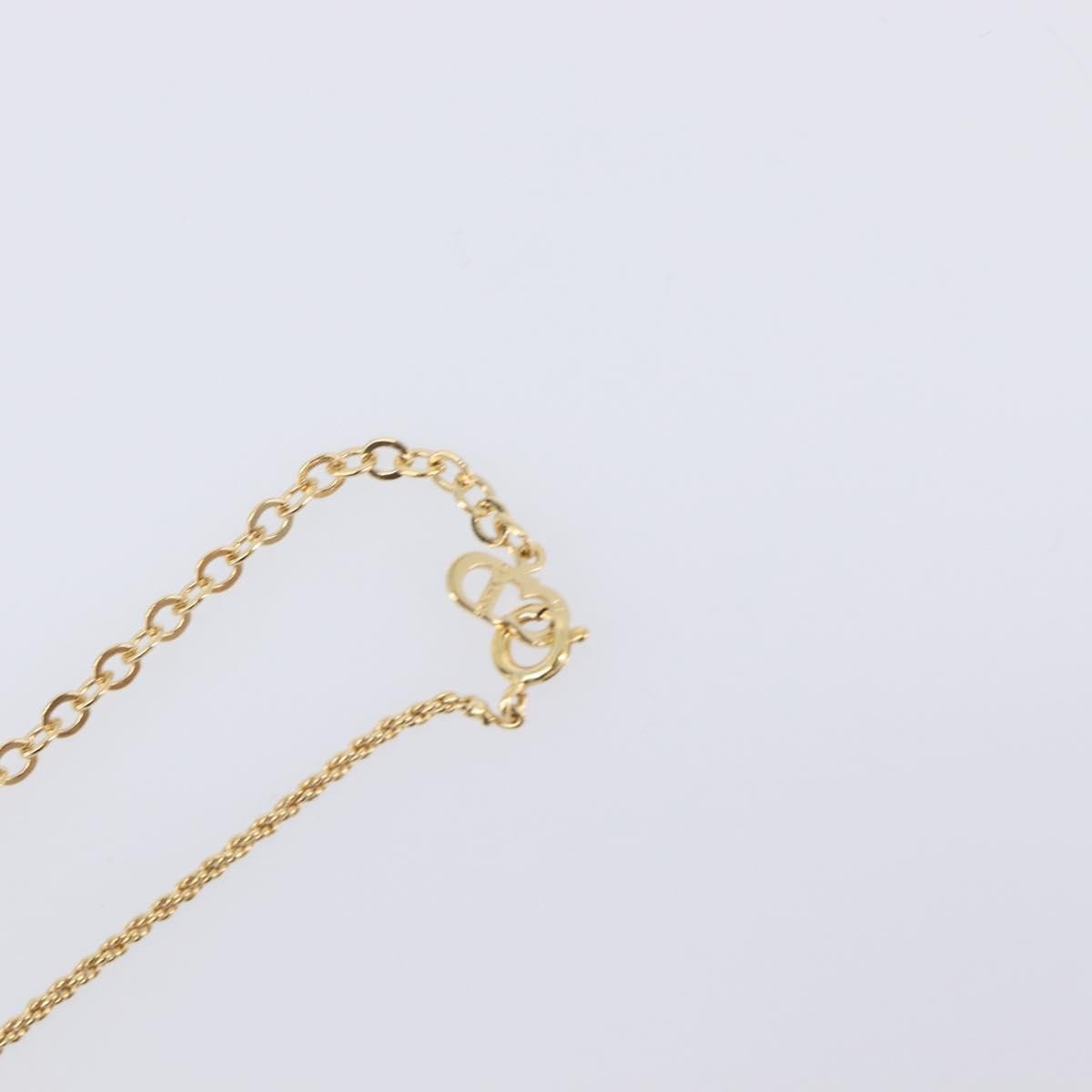 Christian Dior CD Pendant Metal, Gold, Metal, Necklace