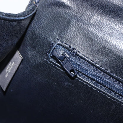 Bally Vintage Quilted Leather, Navy, Leather, Shoulder Bag