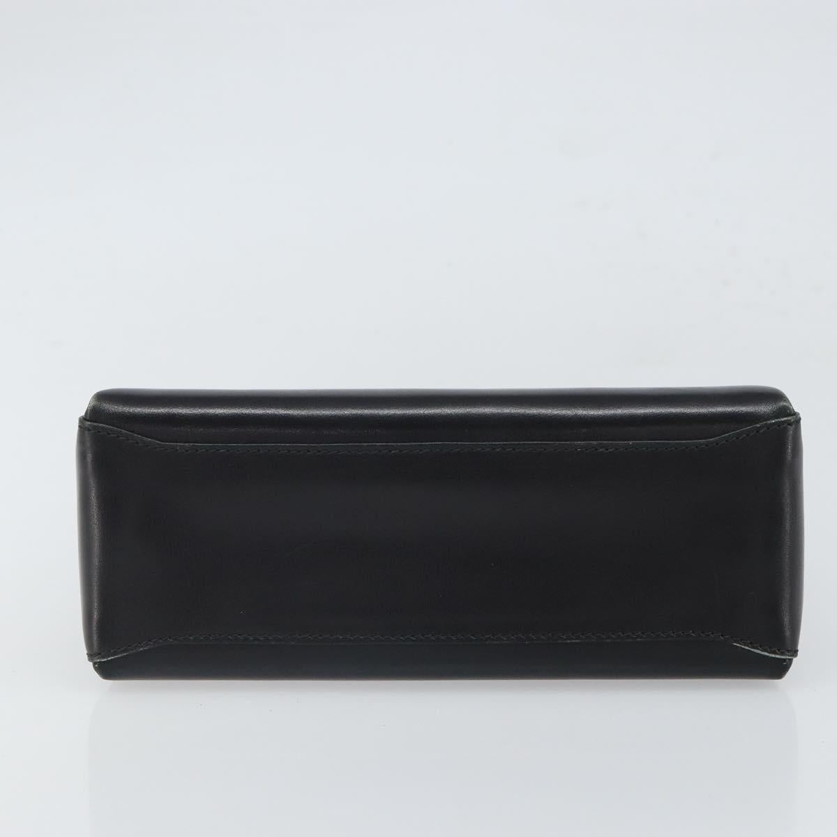 Gucci Vintage Handbag Leather, BLACK, LEATHER, Handbag