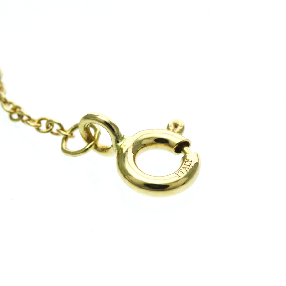 Tiffany & Co. T Circle Pendant 18K Yellow Gold with Diamond, Yellow, Yellow Gold, Necklace