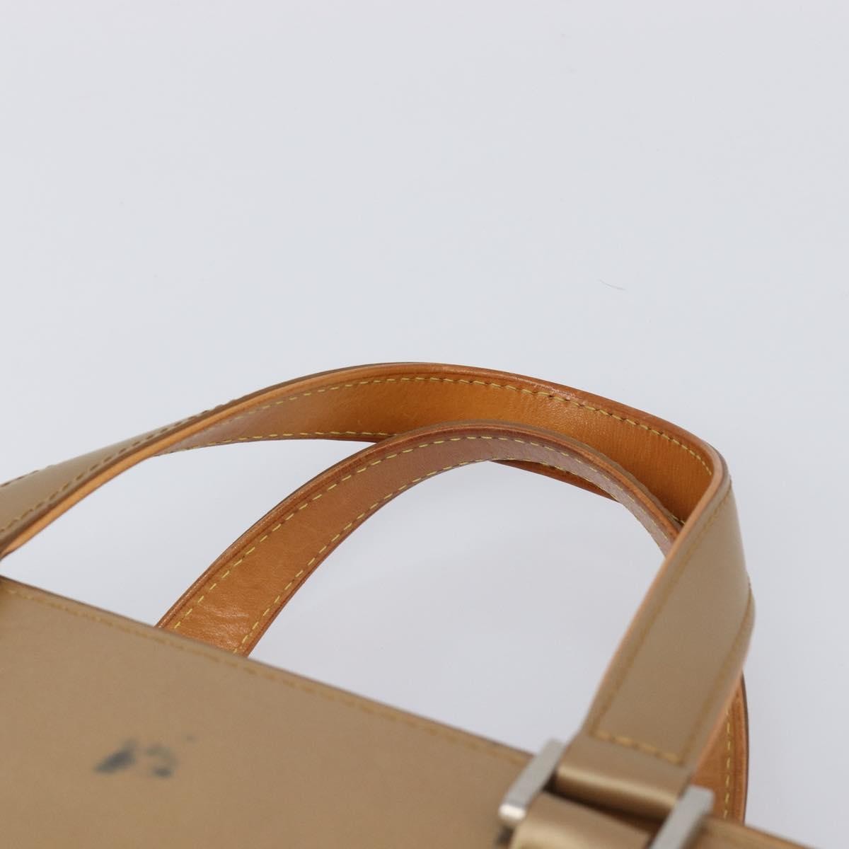 Louis Vuitton Mat Malden Monogram Vernis, Beige, Canvas, Handbag