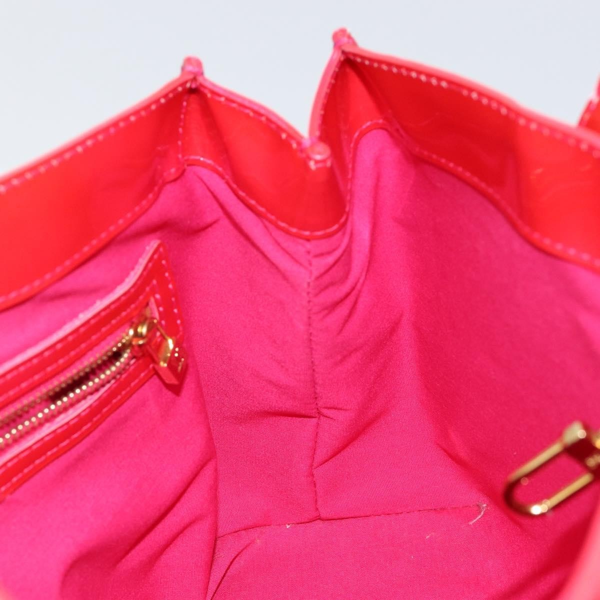 Louis Vuitton Wilshire Monogram Vernis, Pink, Patent Leather, Handbag
