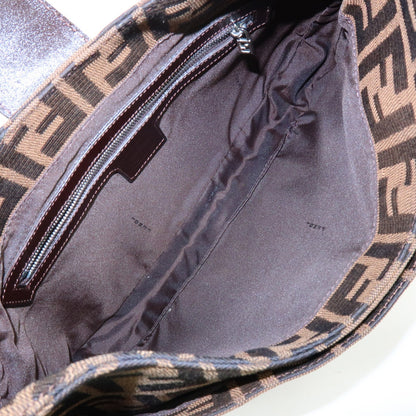 Fendi Vintage Zucca Canvas, Brown, Canvas, Tote Bag