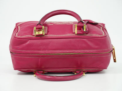 Loewe Amazona Leather, Pink, Leather, Handbag