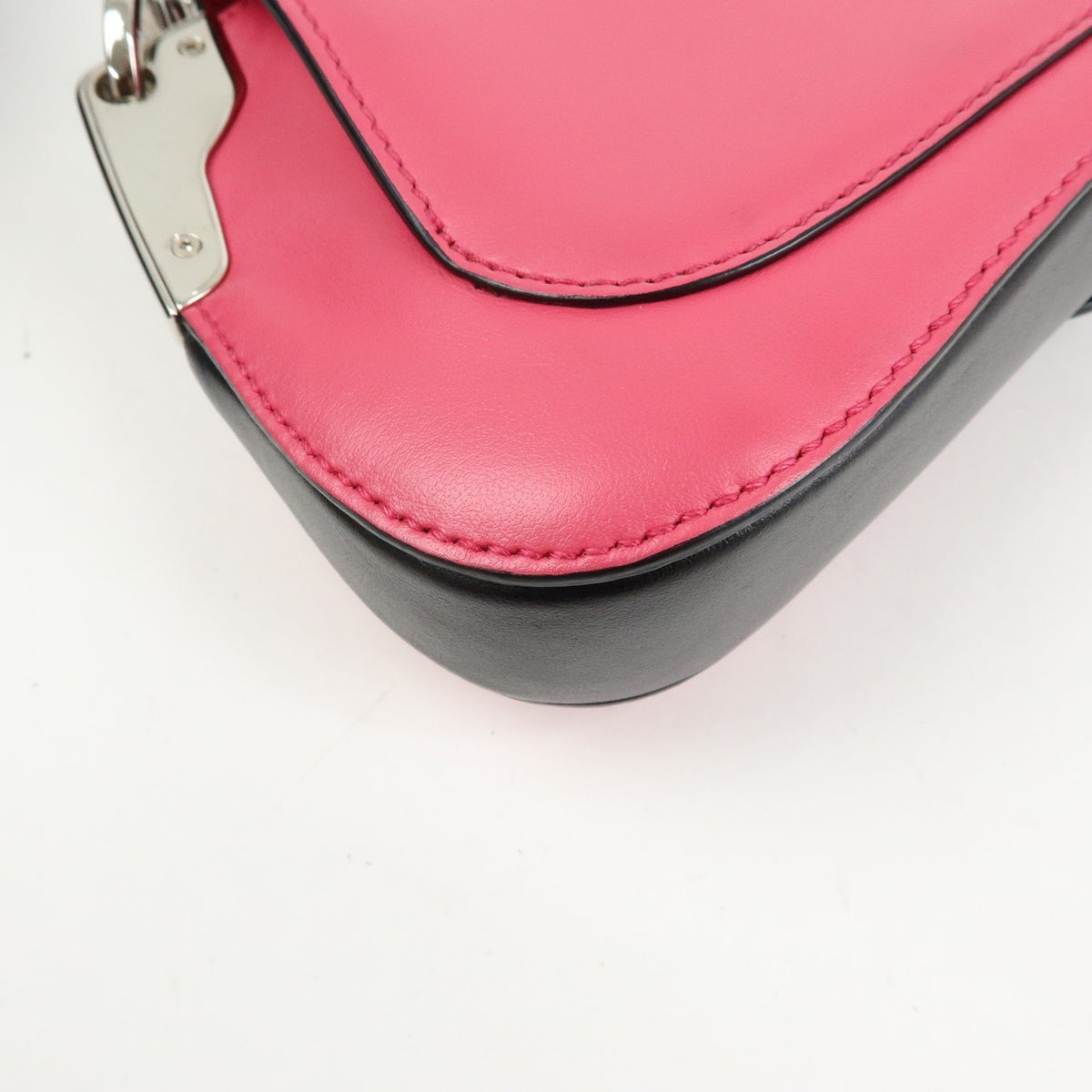 Prada Sidonie City Calf, Pink, Leather, Shoulder Bag