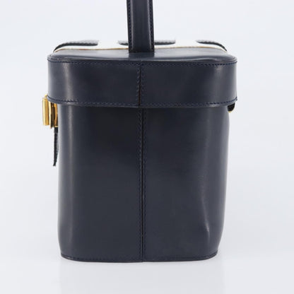 Celine Handbag Leather, Navy, Leather, Handbag