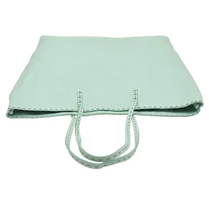 Fendi Roll Selleria Leather, Green, Leather, Tote Bag