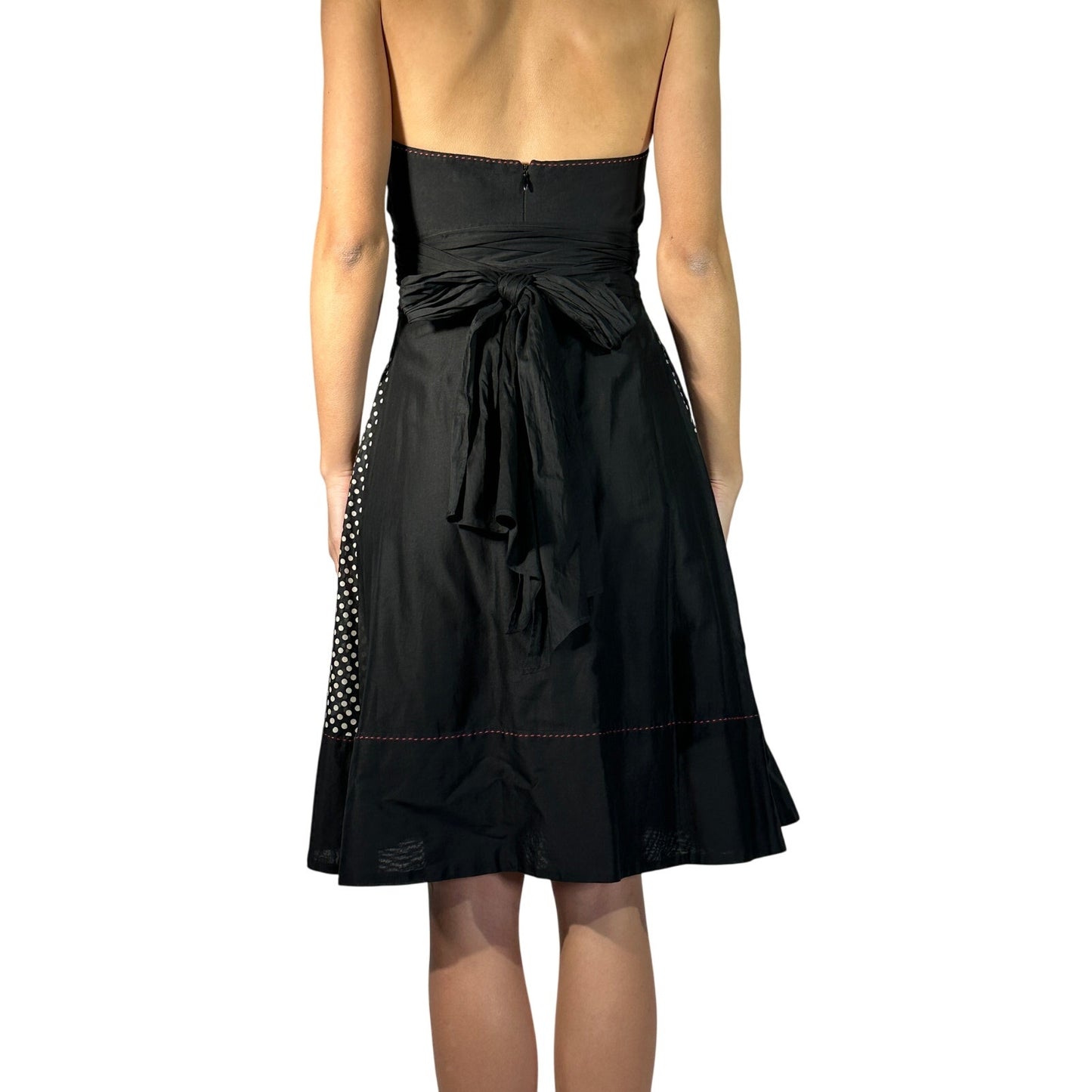 PAULE KA Polka Dot Halter Dress