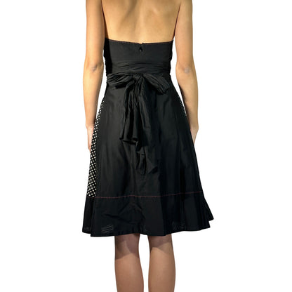 PAULE KA Polka Dot Halter Dress