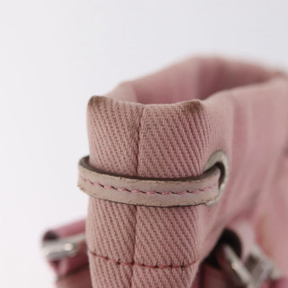 Saint Laurent Kahala Drawstring Canvas, Pink, Canvas, Tote Bag