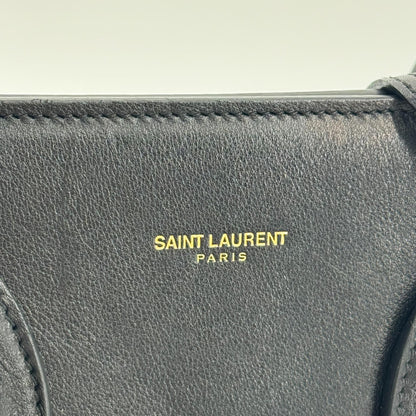 Saint Laurent Sac de Jour Leather, Navy, Leather, Handbag