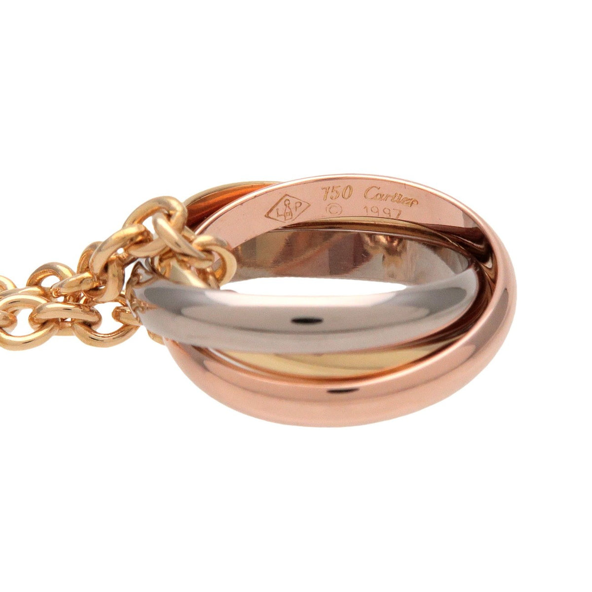 Cartier Trinity Choker 18K Tricolor Gold, Gold, Gold, Necklace