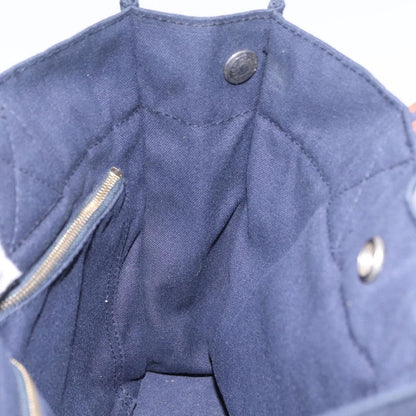 Hermes Fourre Tout Toile, Navy, Canvas, Tote Bag