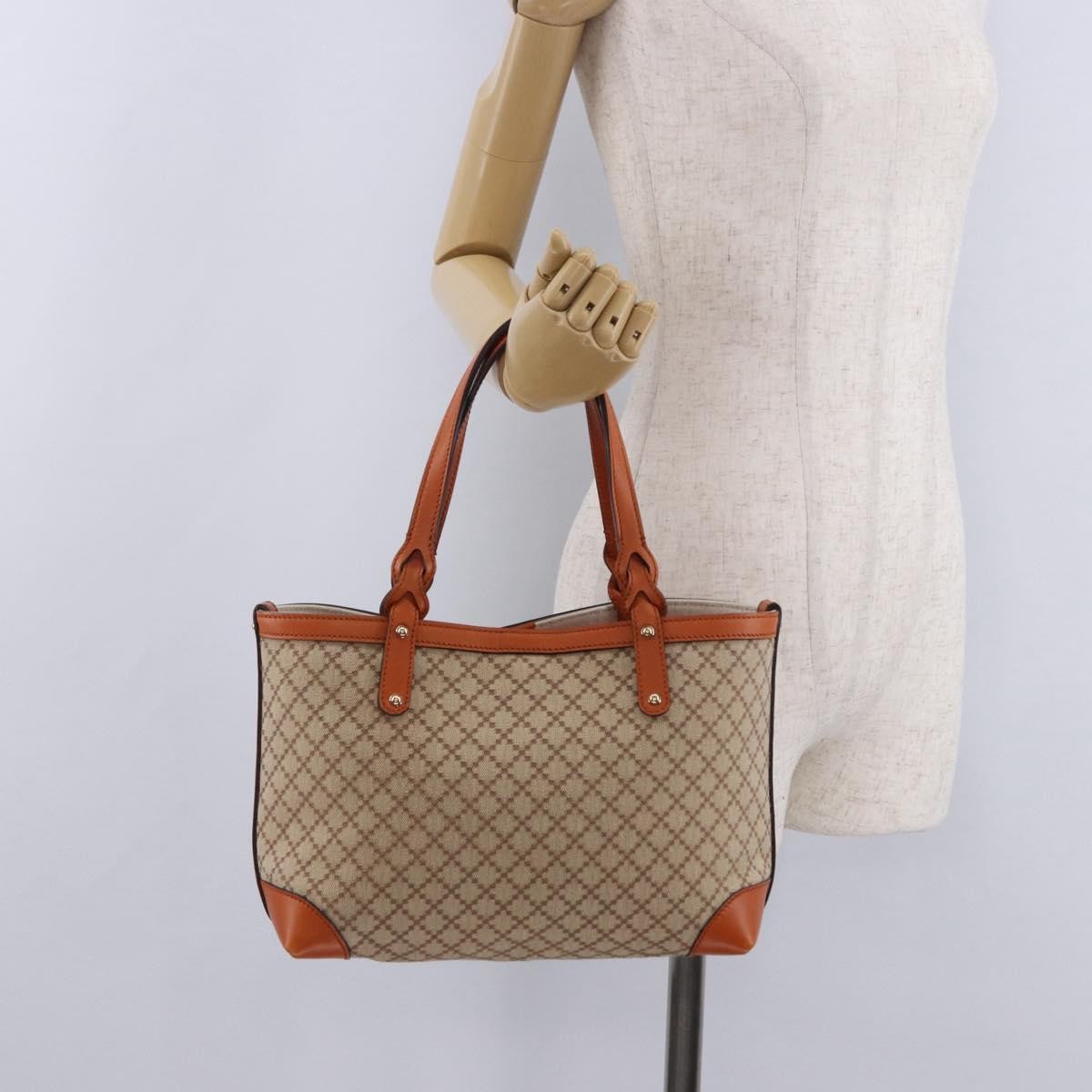 Gucci Craft GG Canvas with Leather, Beige, Canvas, Tote Bag