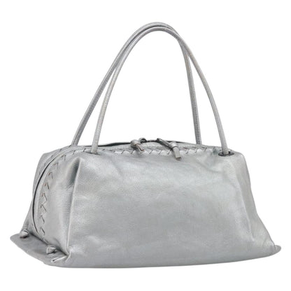 Bottega Veneta Intrecciato Handbag Intrecciato, Silver, Leather, Handbag
